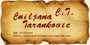 Cmiljana Taranković vizit kartica